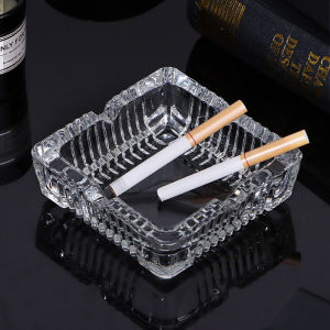 Large Glass Ashtray for Living Room Bedroom Office Luxury Hotel Restaurant High End Decorative Cigarette Ash Tray Home Use