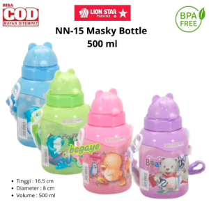 Lion Star Botol MInum Anak NN-15 Masky Bottle 500 ml