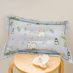 Lysel Silk Childrens Pillowcase 30x50 Summer Ice Silk Pillowcase Kindergarten Baby Infant Pillow Core Case Breathable Absorbent
