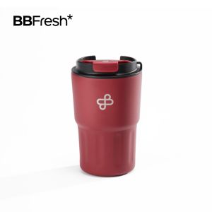 Portable Insulated Coffee Cup Womens Red Water Cup High Aesthetic Value Stainless Steel 304 Beverage Container BBFRESH