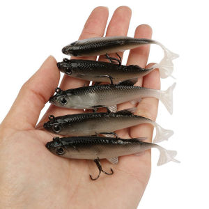 10 Chiếc Silicone Mồi Mềm Bộ 8Cm 13G Swimbait Cao Su Nhân Tạo Mồi Cho Pike Bass Đại Dương Sông Hồ Câu Cá