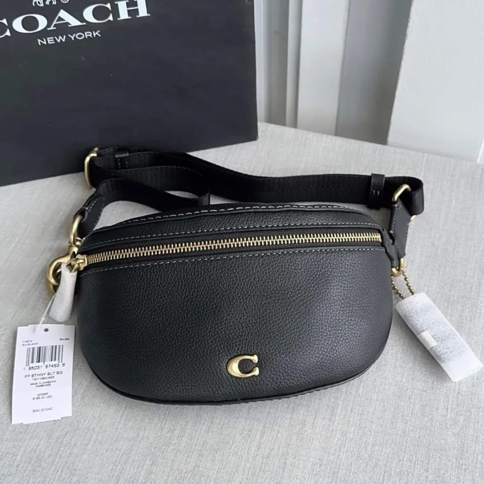 COACH CH813 BETHANY BELT BAG IN BLACK | Lazada Thailand