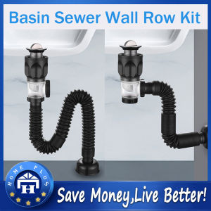 【Local delivery】 Sink Deodorant Launch Pipeline Accessories Kitchen Sink Hose Sink Strainer Drain Pipe Plumbing Sink Hose Washbasin Pipeline Kitchen Accessories LZC-Drain-Pipe