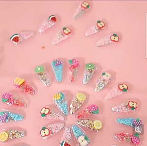 [SG Seller] Pearl Claw Clip I Kids fashion accessories I Hair Clip 2 pieces Hair Clip for flyaway hair I Hair Hair Band