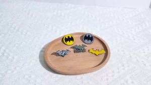 Hot Toys | 3/5Pcs Classic European and American superhero Batman brooch cartoon anime metal badge clothes bags accessories gifts for friend