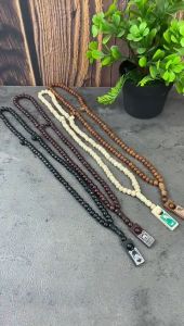 50 Pcs Tasbih Kayu 99  Butir Kemasan Plastik
