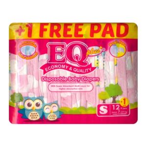 EQ Plus Budget Pack Small 12 - Tape Baby Diapers