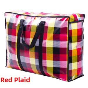 Extra Large Handheld Storage Bag Quilt Organizer Moving Bag Dormitory Packing Bag Oxford Cloth Retro Style Closet Storage Box