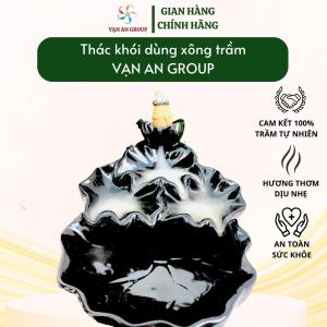 Thác khói trầm hương Vạn An Home thác khói phong thủy dùng xông đốt nụ trầm hương bằng gốm sứ cao cấp