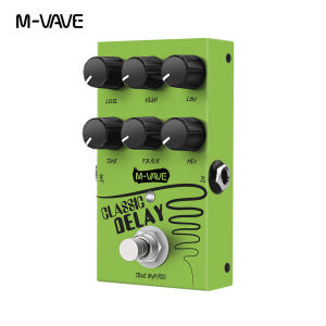 M-vave Classic Delay Effect Pedal True Bypass 600ms Delay Time Guitar Effects Pedal for Electric Guitar Bass