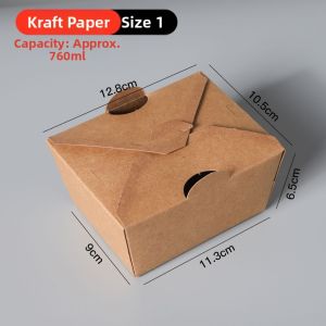 Convenient Unfoldable Brown Paper Packaging Box