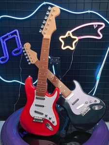Guitar Toy for Kids 4‑String Electric Guitar Toy Musical Instrument Children Music Playing Guitar