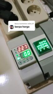 COD Cepat BEVAV MCB Digital 63A Din Rail Over Voltage Current Protector 2P 230V Pengaman beban lebih Hubung Singkat - AVP-63