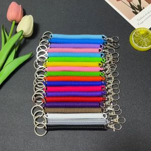 ONE-C1249 Gantungan Kunci Motor Spiral Elastis Tali Karet Dapat Ditarik / Keychain Spiral Gantungan
