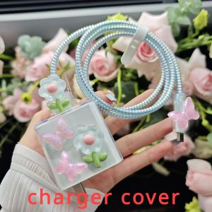 For Huawei Butterfly Charger Protector Set for huawei 22.5w 40w  P30 40 50 P60 Type C Charger Cover Vo 66W 80W  Protective Cover VY21 44W 33W  Android Charging Cable Protector [cchoice]