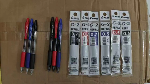 *Original* Pilot G2 Gel Pen Refill 0.5mm 0.7mm Black Blue Red [READY STOCK]