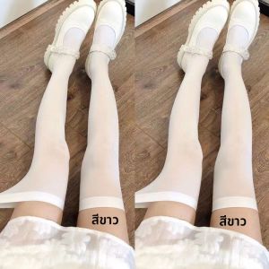 ถุงเท้าตาข่ายผ่านเข่าผ่าข้างริเริ่มเท็นด์ฤดูใบไม้ผลิและฤดูใบไม้ร่วงทรงบัวสักขีป้ายกำไลกำจับที่สานถุงเท้าลำลอง ท่อหูฟ้ายาว เต็มแข้ง มุ้งลายคราบเมฆ