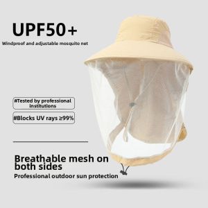 Mosquito And Dust Protection Face Covering Hat For Outdoors
