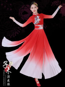 Elegant Classical Dance Costume Set for Women Fan Dance Performance Outfit New Su Mur Zhie Traditional Ethnic Stage Clothing