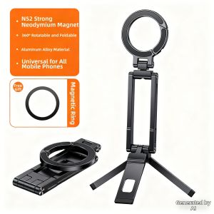 BZBC | New Magnetic Tripod Phone Holder for Photography Mounting and Selfie Support