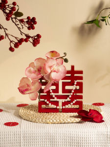 ETY | Engagement Wedding Decor 3D Double Happiness Ornament