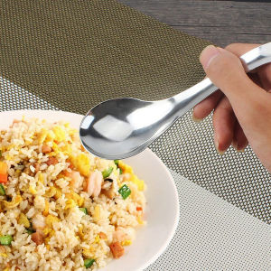 Thìa Ăn Cơm Bằng Thép Không Gỉ Dày Dài Cầm Tay Dùng Tại Nhà Cho Trẻ Em Dùng Tại Trường Mẫu Giáo Thìa Ăn Cơm