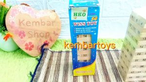 54 Mainan Anak Susun Angka Kayu Natural Kayu Wooden Stacko Angka