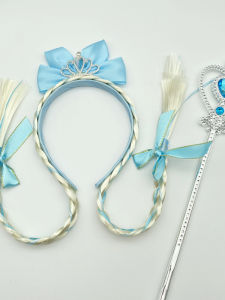 Phụ Kiện Tóc Công Chúa Giả Tóc Giả Búi Tóc Tiara Đá Rhinestone Tiệc Sinh Nhật Cho Trẻ Em Phụ Kiện Tóc