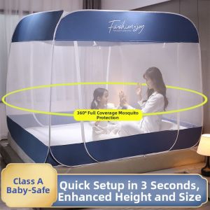 Portable No-assembly Kids Tent Bed Mosquito Net Polyester