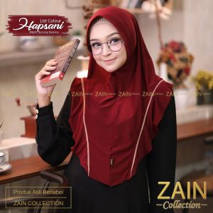 Zain - Hafsani Kerudung Langsung Model Baru Hijab Bergo Jersey Premium Jilbab Instan High Quality