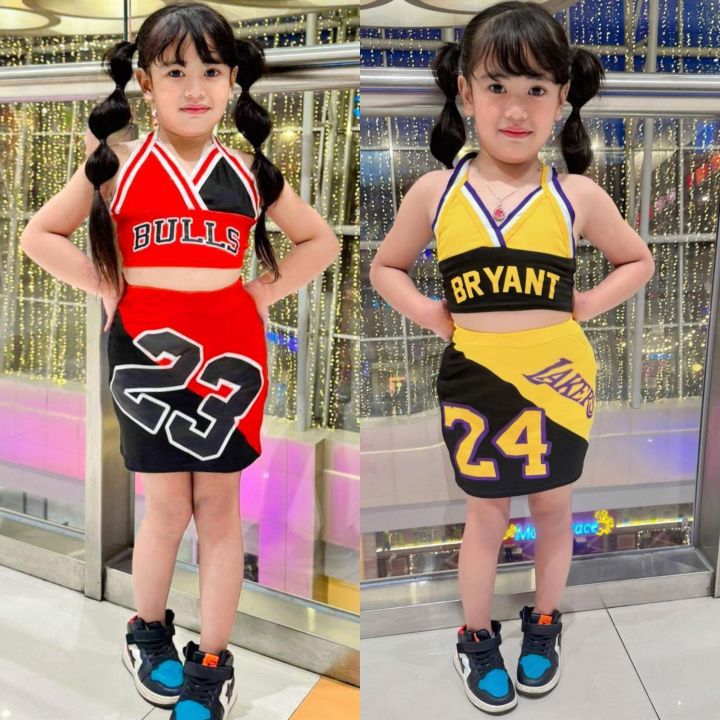 Sexy sporty Jersey varsity terno set for kids up Lazada PH