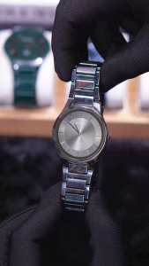 Đồng hồ nam TITAN Edge Ceramic dây Ceramic mặt 40.5MM dây màu xanh camo 1696KC04