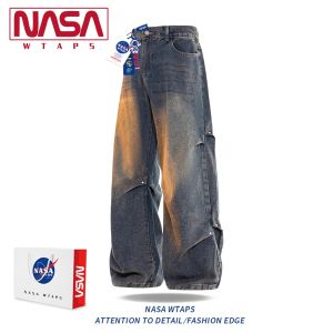 NASA WTAPS | Áo Khoác Nỉ In Hình Đại Bàng Có Cổ Lông