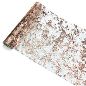 Metallic Mesh Table Runner Shimmering Glitter Fabric Wedding Banquet Decor Elegant Party Supplies for Christmas Birthday Events