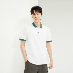 Giordano Short Sleeve Polo Shirt Mens Casual Loose Fit Turn-down Collar Summer New Style Pique Fabric Color Block Design