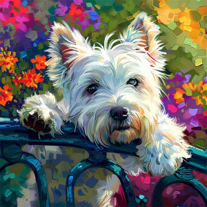 HUACAN Diamond Mosaic On The Basement Dog Animal Handicrafts 5d Diy Diamond Painting Full Drill Handmade Home Wall Art Decor