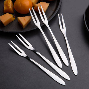 Portable Stainless Steel Fruit Forks for Steak And Cake Western Dining Utensils Adult And Child Friendly Home Use European Style