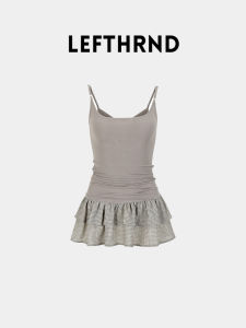 Korean Style Spicy Girl Silk Camisole Vest Womens Summer New Fashion Layered Wear Inner Ballet Cake Dress