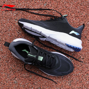 Li-Ning Mens Running Shoes Spring 2025 Mesh Breathable Casual Travel Shoes Wear-resistant Comfortable Sports Sneakers