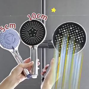 Adjustable 7 Modes Shower Head High Pressure Handheld Portable Spray Big Panels Water Saving Showerhead Bathroom Accessories