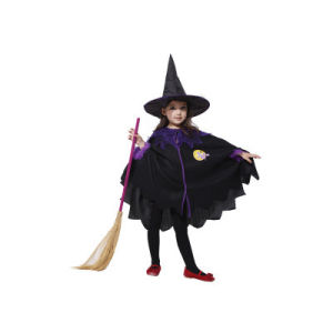Adorable Witch Costume Childs Role-playing Halloween Vampire Girl Little Witch Cosplay Robe Cape Female Childrens Performance Clothes