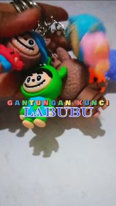 Gantungan Kunci Labubu Harga 1PCS Ganci Tas Karakter Bahan Karet