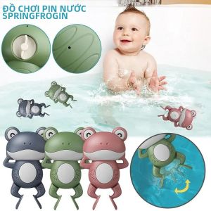 Đồ Chơi Tắm Hình Con Ếch Hoạt Hình Dễ Thương Lên Dây Cót Dành Cho Trẻ Em Bé Trai Bé Gái Đồ Chơi Tắm Trong Phòng Tắm Chất Liệu Nhựa Quà Tặng