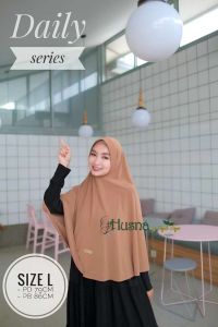 Hijab Instan Daily Wanita Dewasa Size L/XL Husna Jersey Premium Zara
