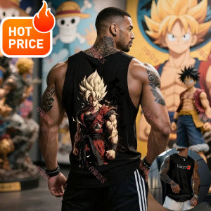 Bandai | Anime Super Saiyan Son Goku Dragon Ball Gym New Harajuku Summer Men Tank Top Fitness Oversized Casual Sports Sleeveless Tee Y2k
