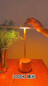 DIDI LED Table Lights Retro Bar Coffee 3 Color Table Lamp Touch Sensor Rechargeable Dining Night Light Bar Desktop Decorative Lamp