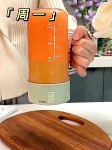 6 Blade Portable Fruit Juicer with Straw Rechargeable Blender Juicer Cup