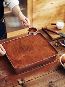 YYIEDERNG | Tiramisu Square Stainless Steel Baking Container