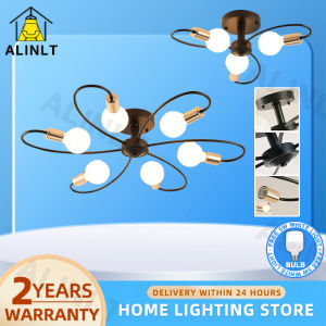【Free Bulb】Chandelier Modern Design Nordic Arc Ceiling Lights 3/6 Heads Pendant Lamp Living Room Kitchen Dining Bedroom Drop Hanging Light ALINLT