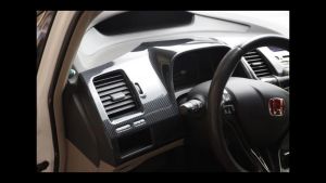 Ốp trang trí nội thất vân carbon cho Honda Civic 2006 - 2024